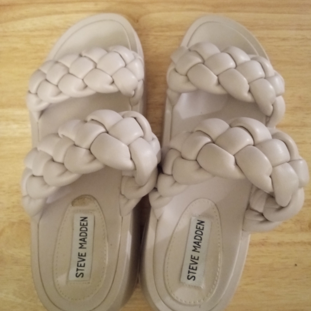 Steve Madden Women's Braided Sandals - Beige